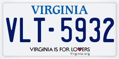 VA license plate VLT5932