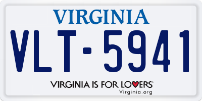 VA license plate VLT5941