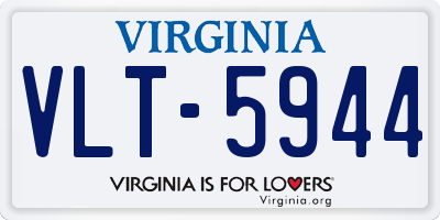 VA license plate VLT5944