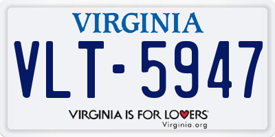 VA license plate VLT5947