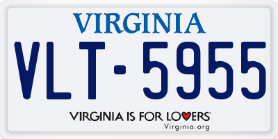 VA license plate VLT5955