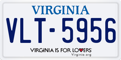 VA license plate VLT5956