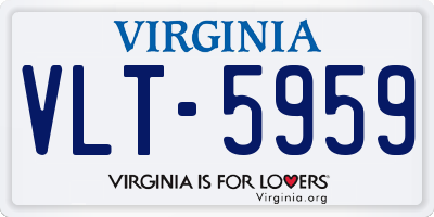VA license plate VLT5959