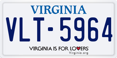 VA license plate VLT5964