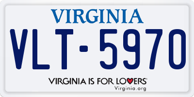 VA license plate VLT5970