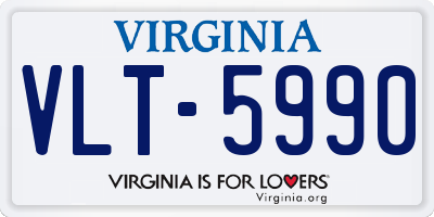 VA license plate VLT5990