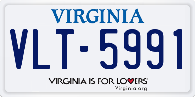 VA license plate VLT5991