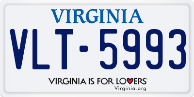 VA license plate VLT5993