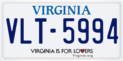 VA license plate VLT5994