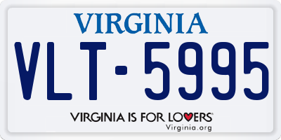VA license plate VLT5995
