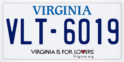 VA license plate VLT6019
