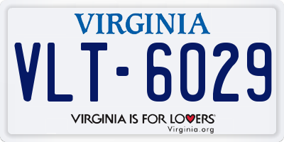 VA license plate VLT6029