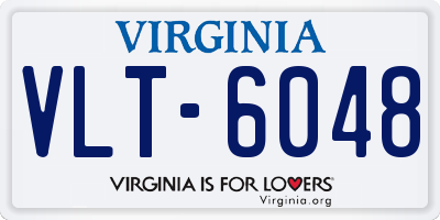 VA license plate VLT6048