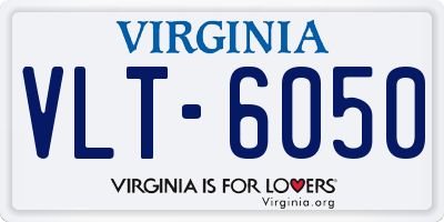 VA license plate VLT6050