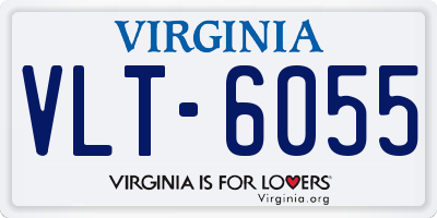 VA license plate VLT6055