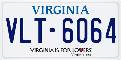 VA license plate VLT6064
