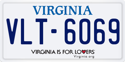 VA license plate VLT6069