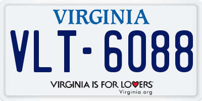 VA license plate VLT6088