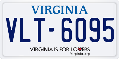 VA license plate VLT6095