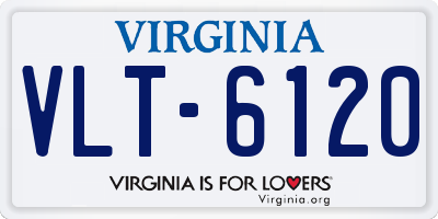 VA license plate VLT6120