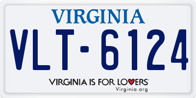 VA license plate VLT6124