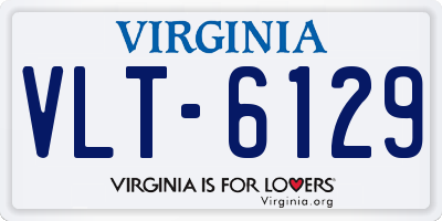 VA license plate VLT6129