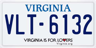 VA license plate VLT6132
