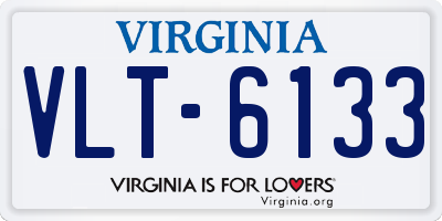 VA license plate VLT6133
