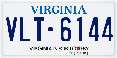 VA license plate VLT6144