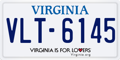 VA license plate VLT6145