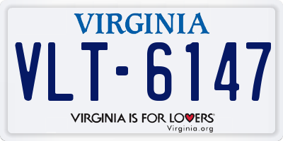 VA license plate VLT6147