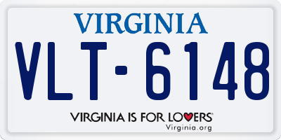 VA license plate VLT6148