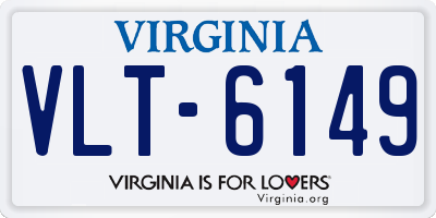 VA license plate VLT6149