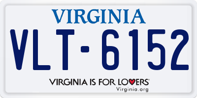 VA license plate VLT6152