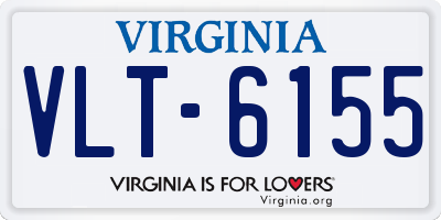 VA license plate VLT6155