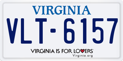 VA license plate VLT6157