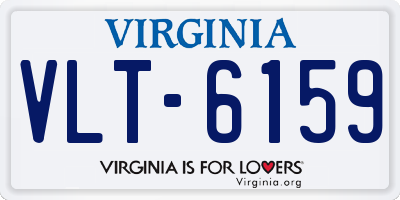 VA license plate VLT6159