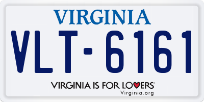 VA license plate VLT6161