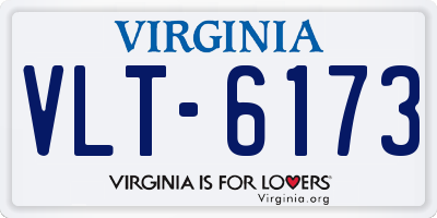 VA license plate VLT6173