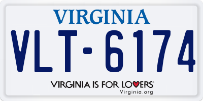 VA license plate VLT6174