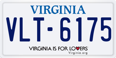 VA license plate VLT6175