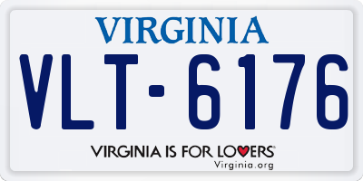 VA license plate VLT6176