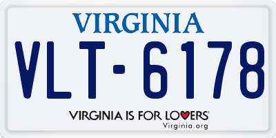 VA license plate VLT6178