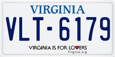 VA license plate VLT6179