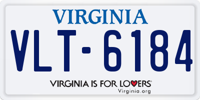 VA license plate VLT6184