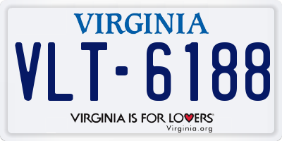 VA license plate VLT6188