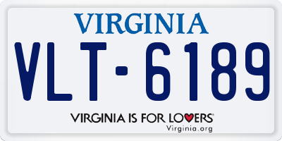 VA license plate VLT6189