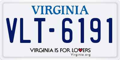 VA license plate VLT6191