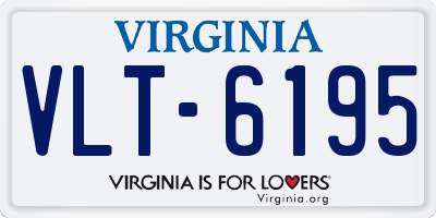 VA license plate VLT6195