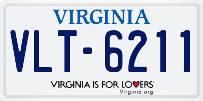 VA license plate VLT6211